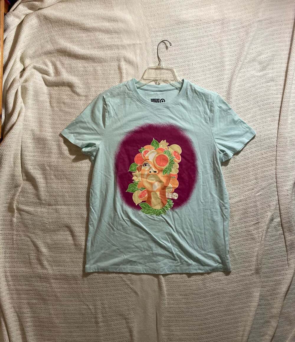 Black History Month Graphic T-Shirt Light Blue Size M